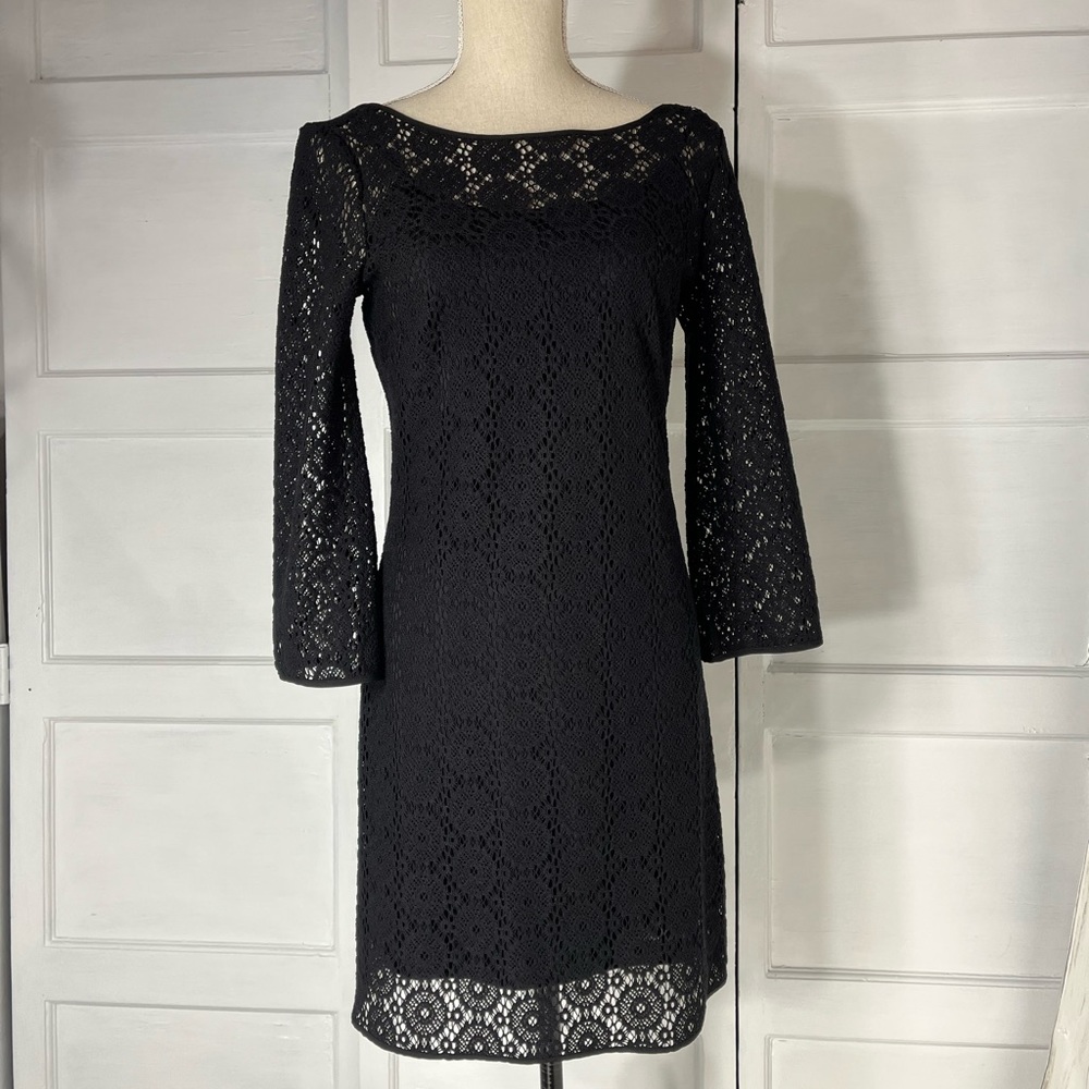 Lilly Pulitzer Black Lace Dress